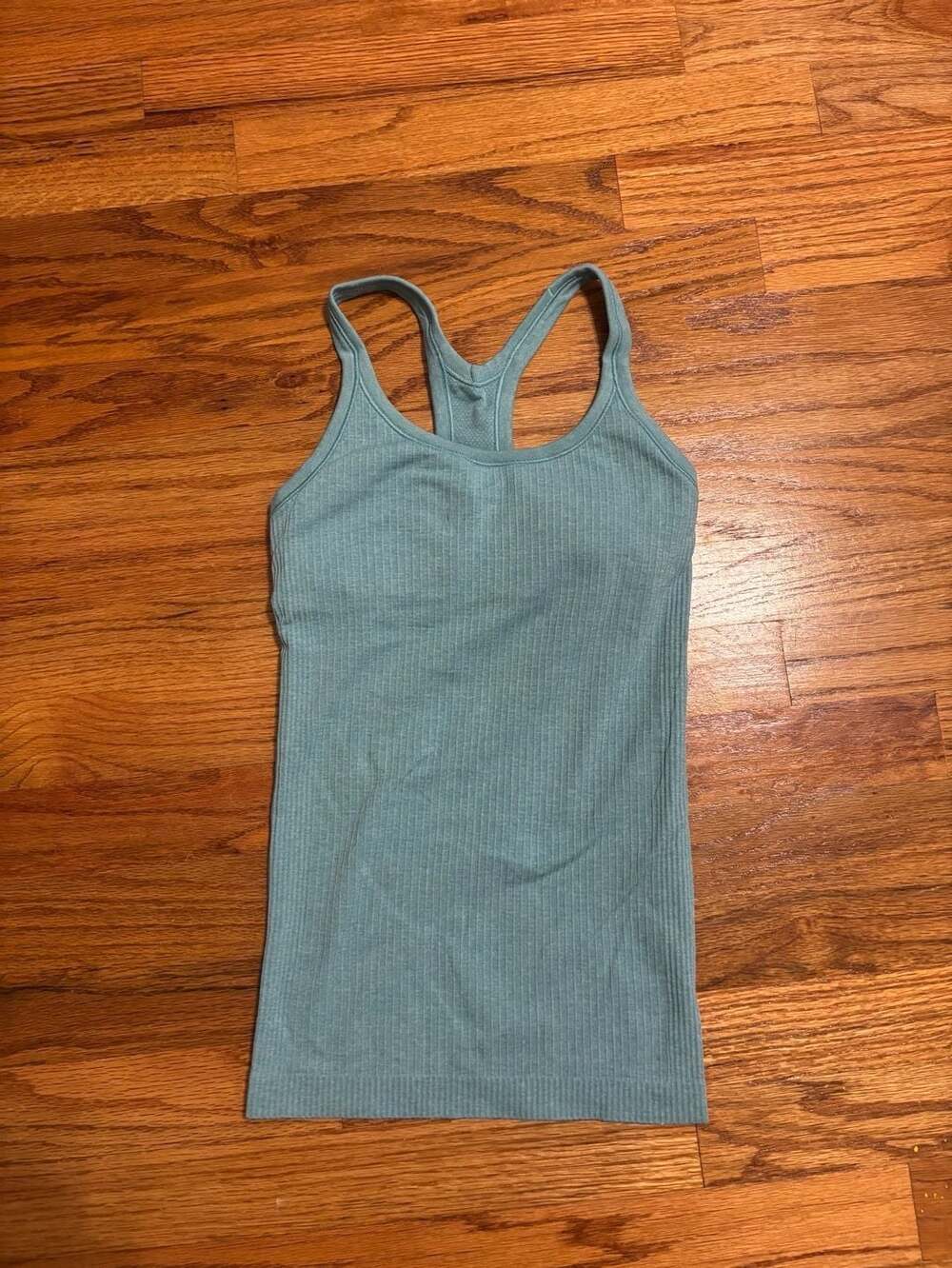 Lululemon Ebb to Street Ribbed Racerback Tank Top Blue Size 2